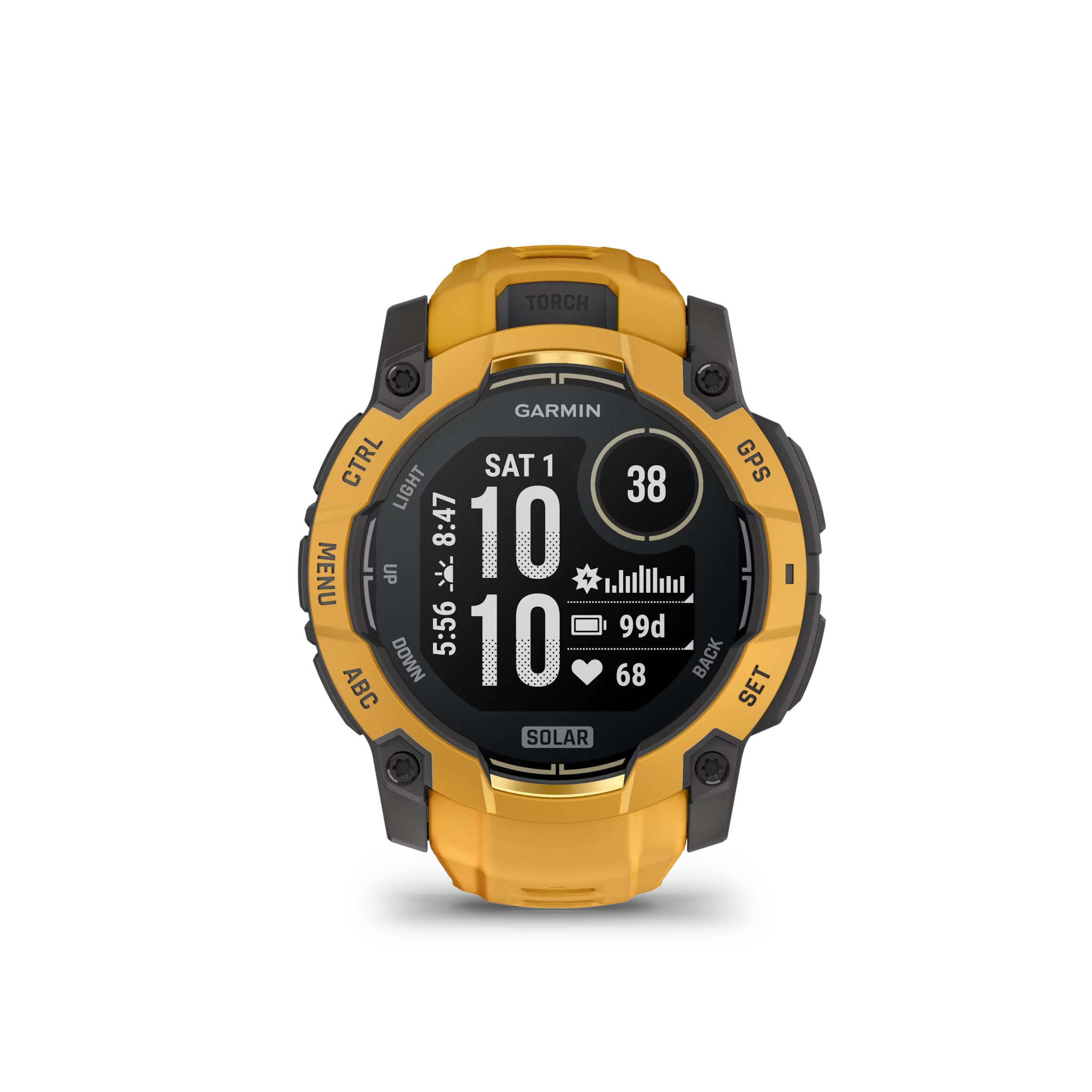 Garmin Instinct 3 Solar, 50mm Grau/Sunburst mit Silikon-Wechselarmband, 26mm