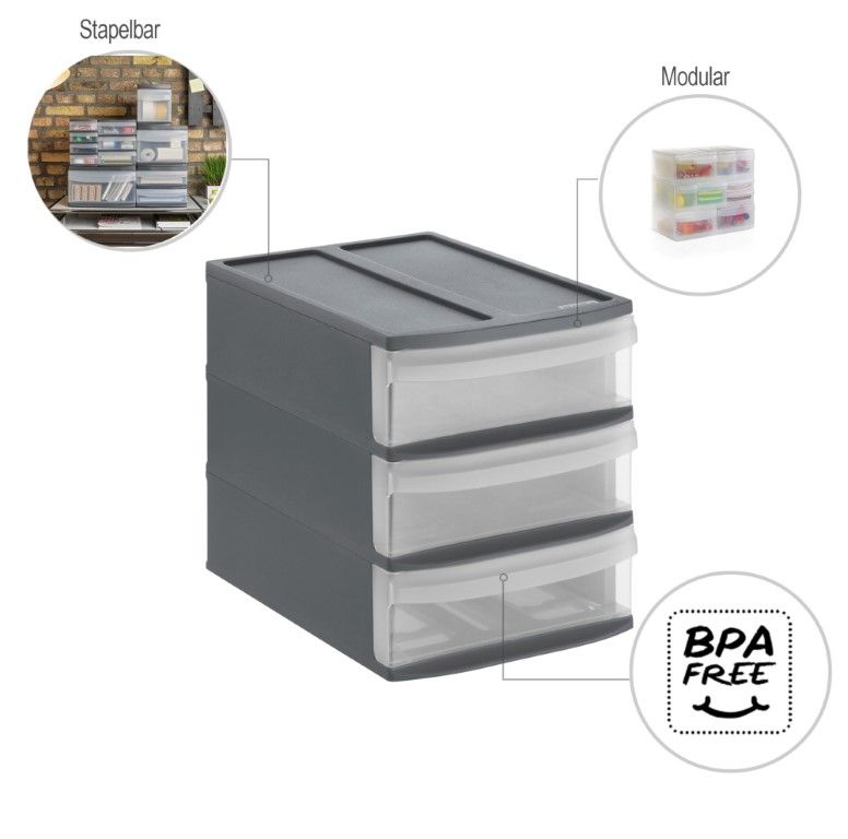 Rotho Schubladenbox Tower S SYSTEMIX
