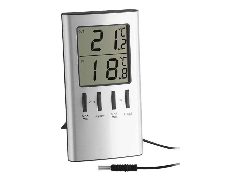 TFA Thermometer - digital - Silber