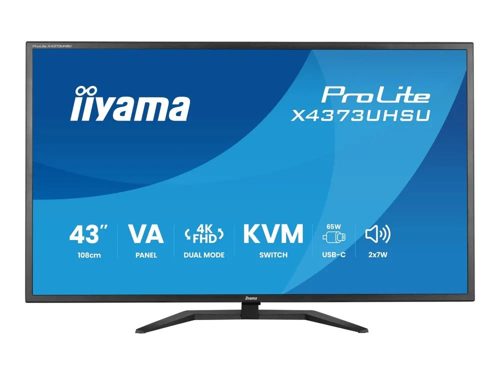 Iiyama X4373UHSU-B2 43"W LCD 4K UHD VA Black