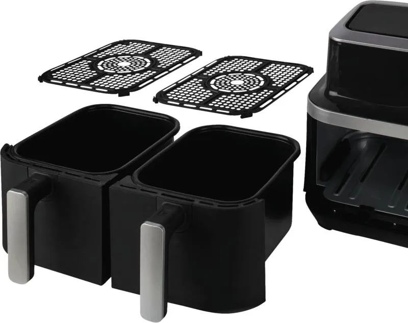 Nedis FRITTEUSE HEIßLUFT 8,4L 2600W / NEDIS KAAF320BK DUO SW KAAF320BK