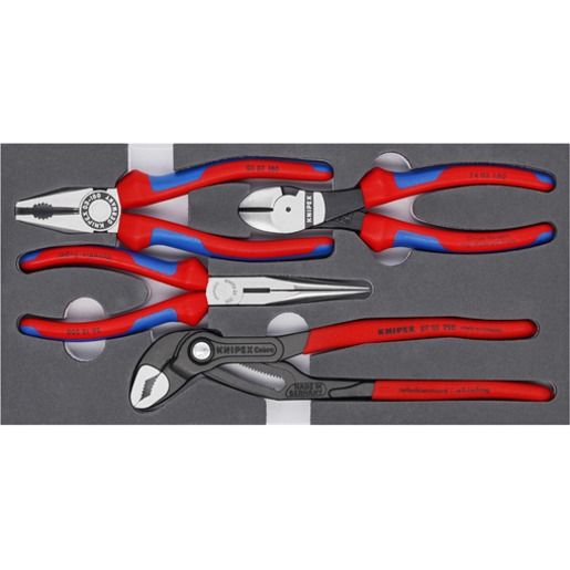 Knipex BASIC IN SCHAUMSTOFFEINLAGE / KNIPEX ZANGEN-SET 00 20 01 V15
