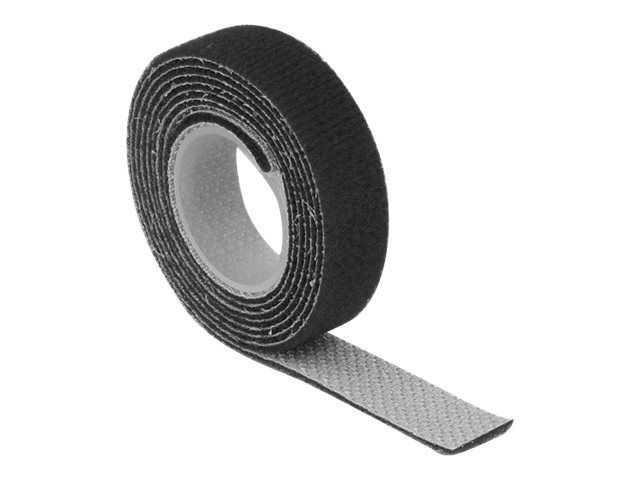 Delock Klettverschluss - 1 m - Schwarz