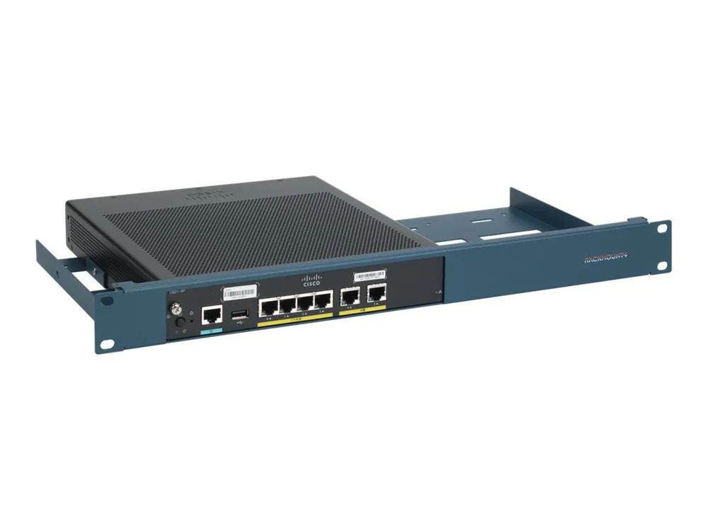 Rackmount.IT RM-CI-T19 - Montagesatz für Netzwerkgeräte - Rack montierbar - cisco metallisch blau - 1U - 48.3 cm (19")