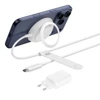 Belkin UltraCharge 25w Qi2 Pad w kickstand Whit
