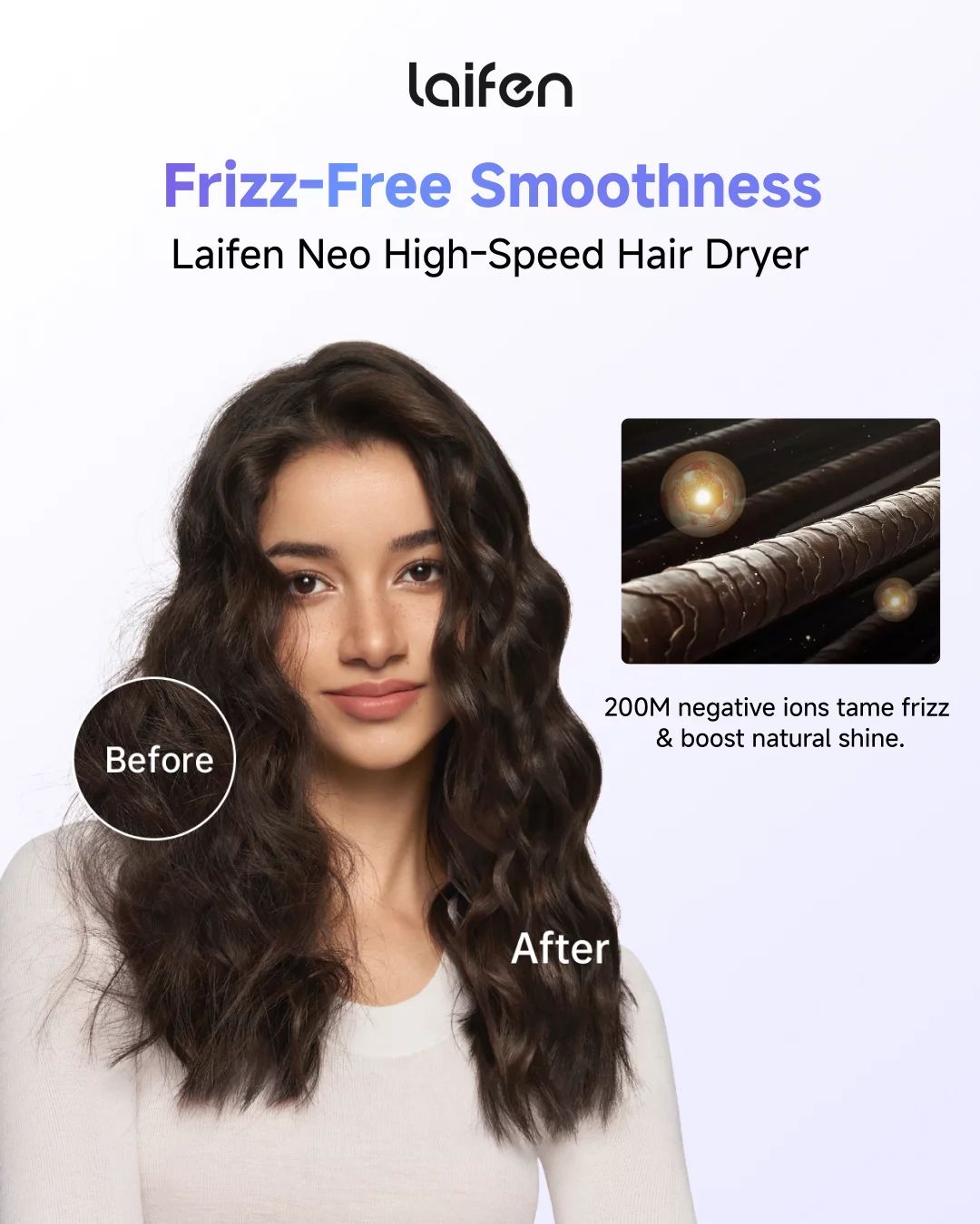 Laifen Neo High-Speed Hair Dryer inkl. Zubehör - Shadow Black