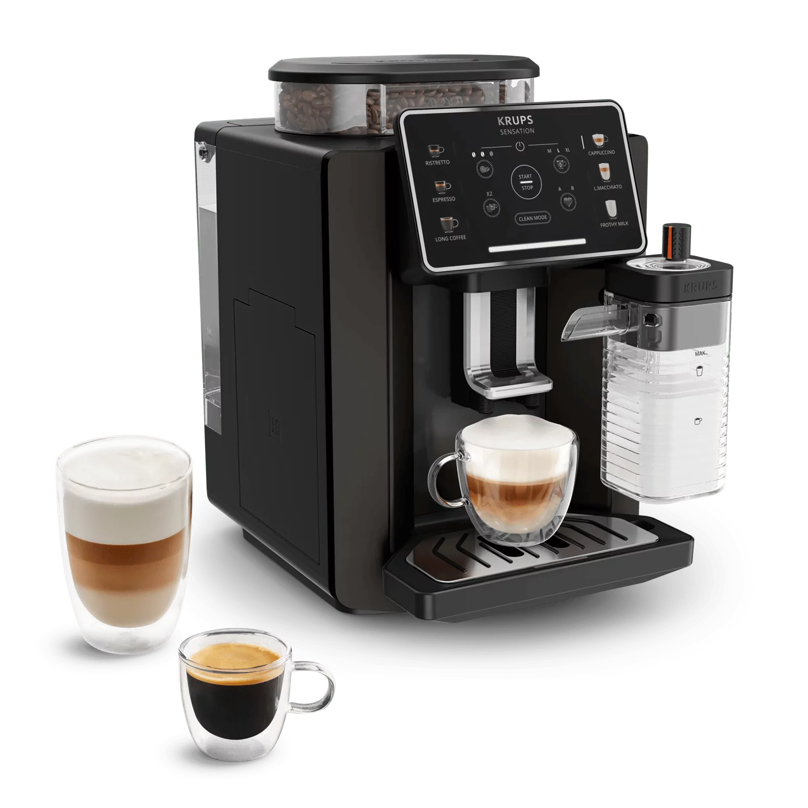 KRUPS EA912910 Kaffeevollautomat Sensation Milk - Black