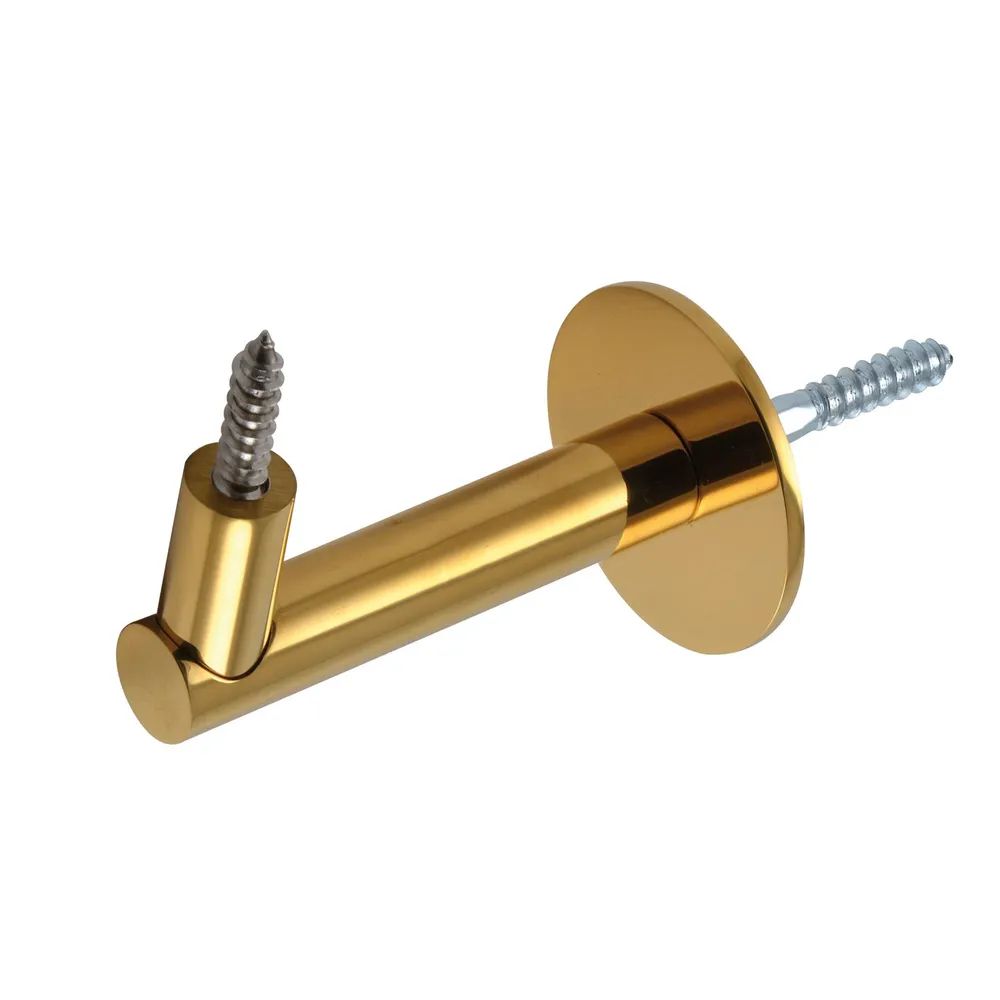 Marchesi Handlaufträger Rosetten ø 50 mm, Wandabstand 75 mm, Messing PVD-beschichtet