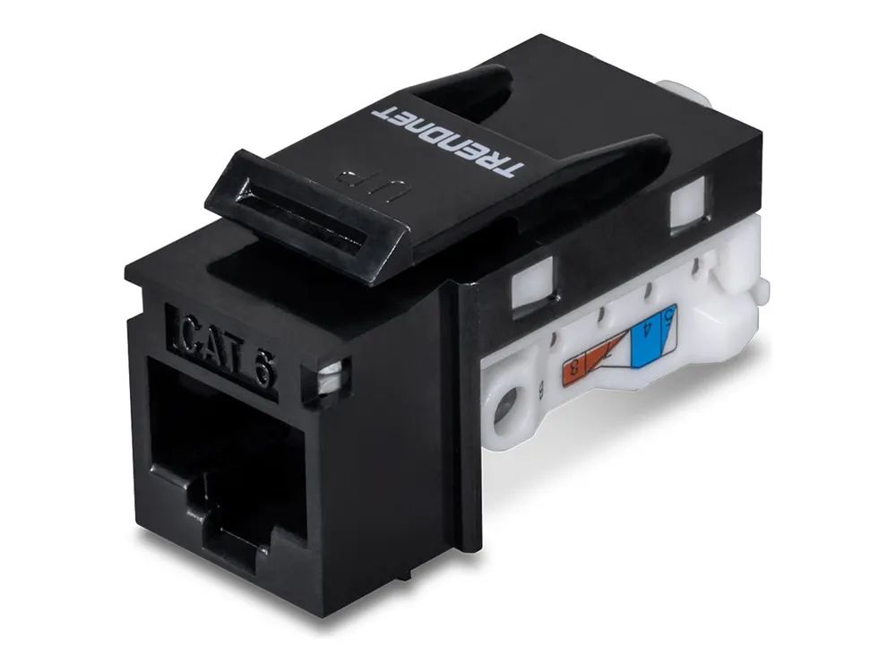 TRENDnet TC-K50C6BK - Modulare Eingabe - CAT 6 - Schwarz - TAA-konform (Packung mit 50)