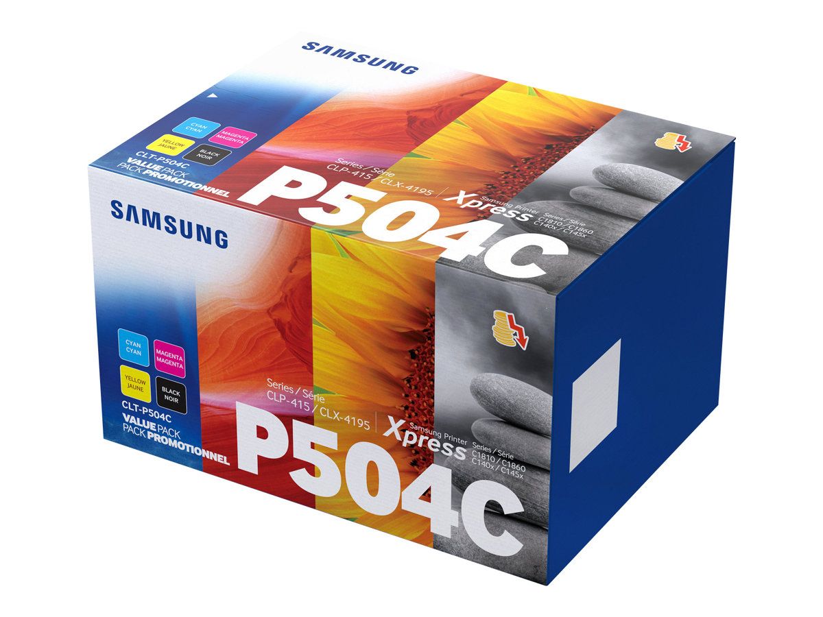 Samsung CLT-P504C - 4er-Pack - Schwarz, Gelb, Cyan, Magenta - Original - Tonerpatrone (SU400A)