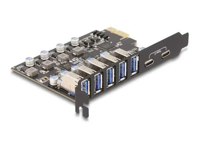 Delock USB-Adapter - PCIe 2.0 - USB x 5 + USB-C