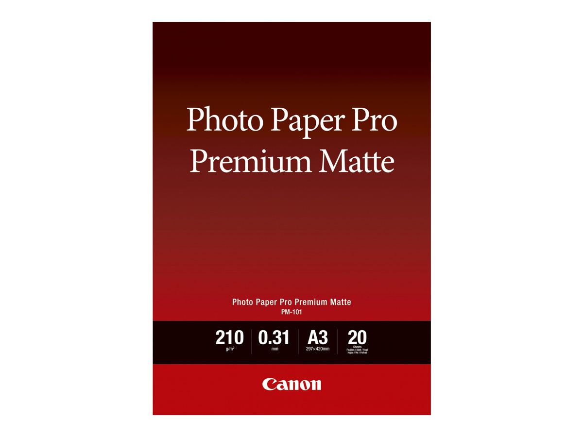 Canon Pro Premium PM-101 - Glatt matt - 310 Mikron - A3 (297 x 420 mm)