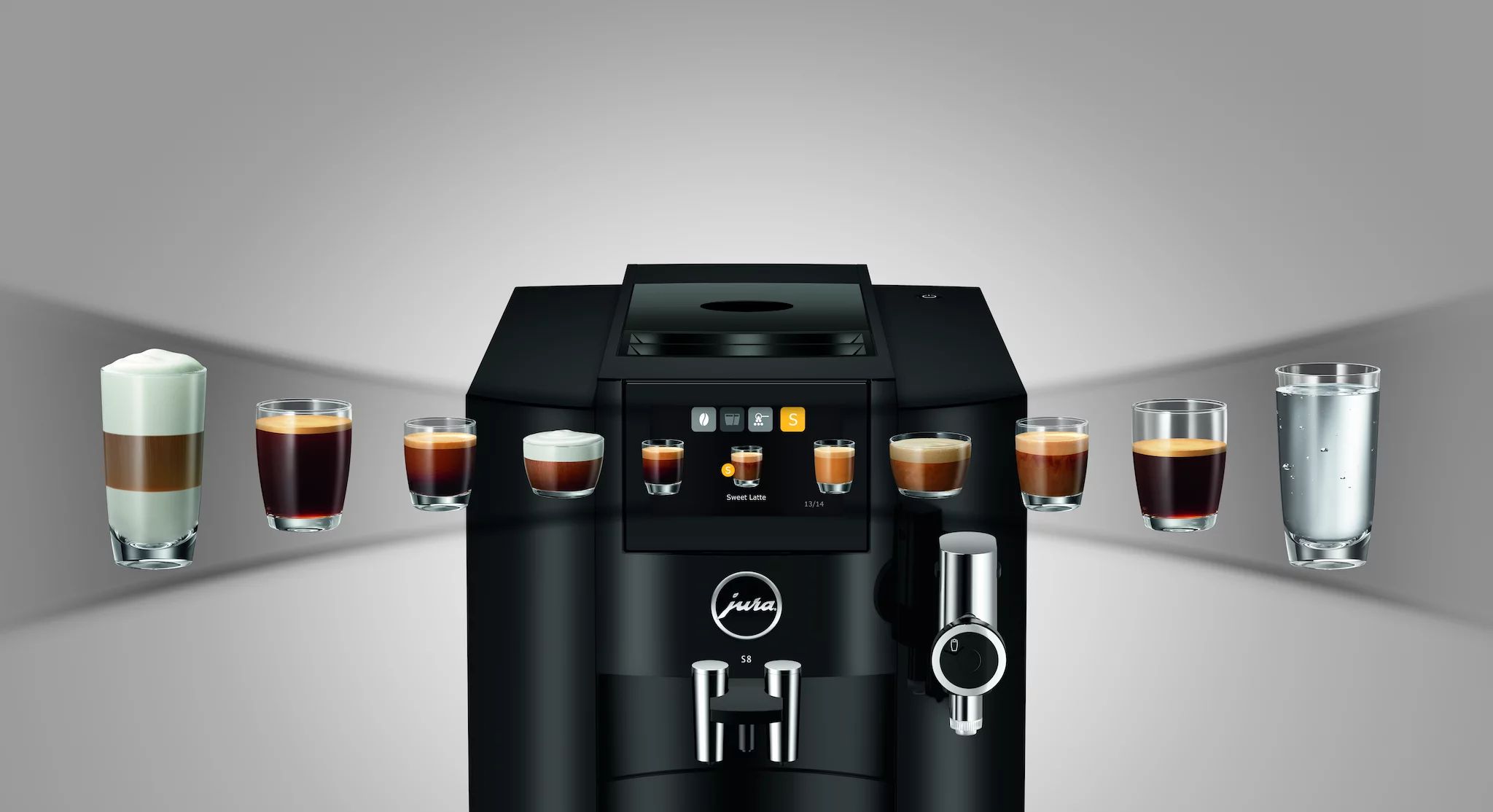 Jura S8 (EB), Piano Black