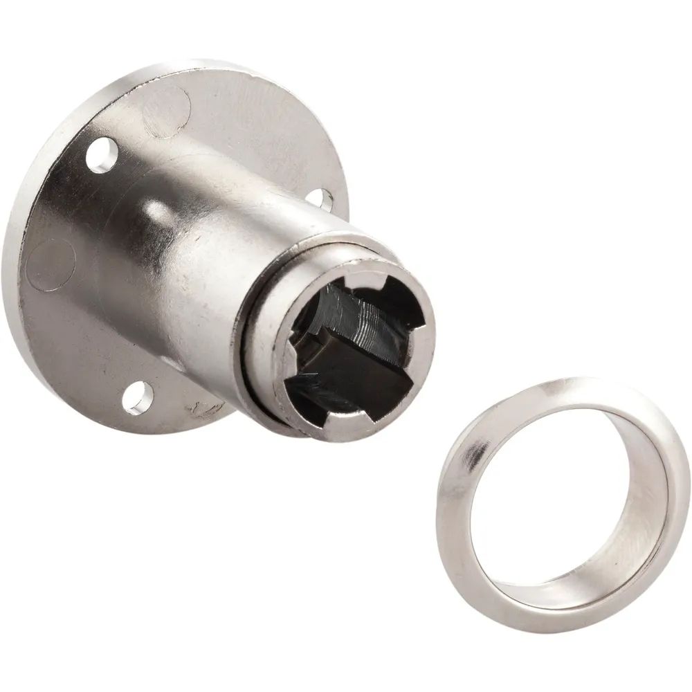 HEKNA Zylinder Klappenschloss 2102 ø 19 mm, Länge 27 mm, Zamak vernickelt
