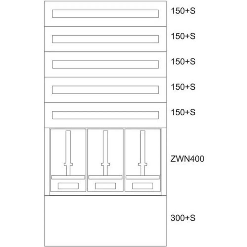 Eaton ZÄHLERVERTEILER-EINSATZ NÖ / EATON BPZ-MES-NN-800/15-3Z 138046