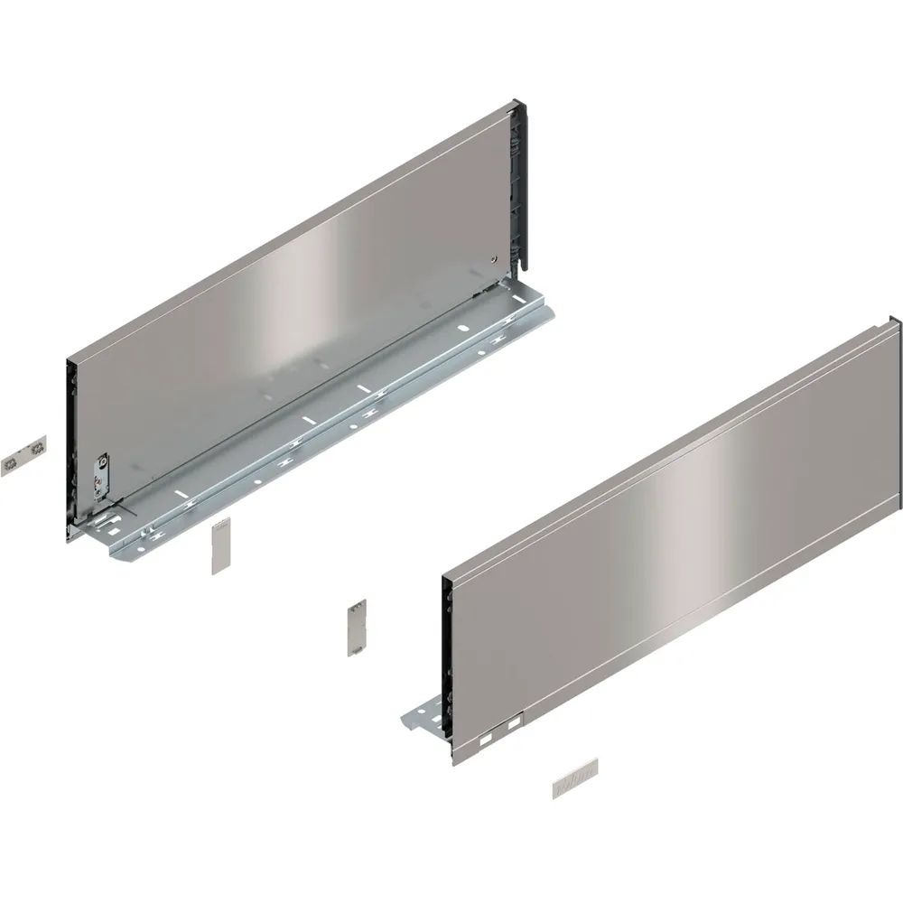 BLUM LEGRABOX pure Zarge Höhe C, NL 500, INOX (Anti-Fingerprint)