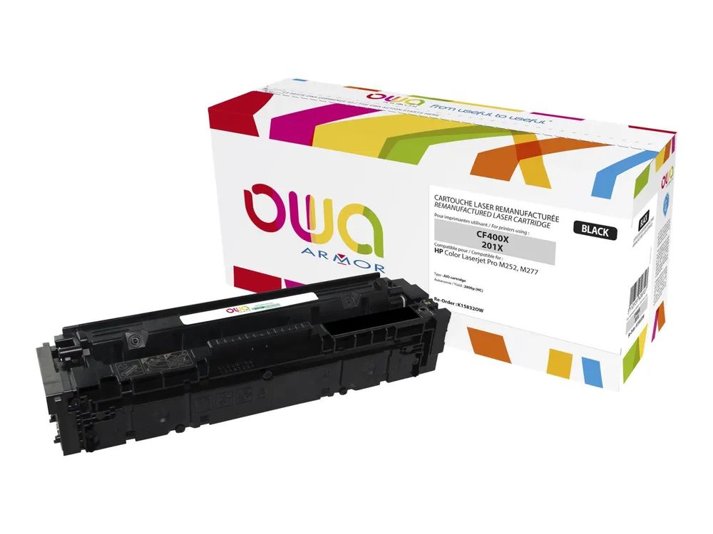 Armor OWA - Schwarz - kompatibel - wiederaufbereitet - Tonerpatrone (Alternative zu: HP 201X, HP CF400X)