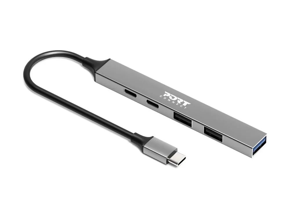 PORT Designs PORT Connect - Hub - 1 x USB-C + 1 x USB-C (Spannungsversorgung)