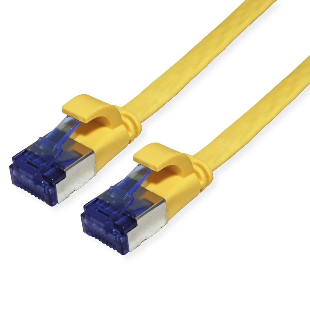 VALUE Patchkabel Cat.6A (Class EA) FTP, extra-flach, gelb, 1,5 m