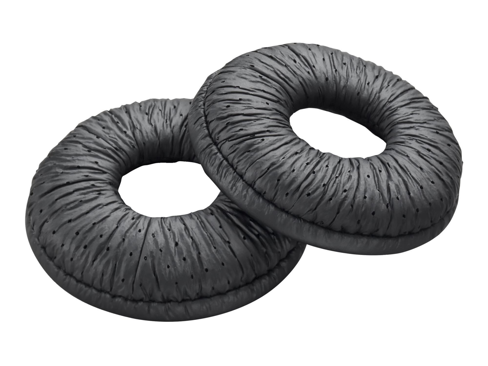 Poly Ohrpolster für drahtloses Headset - Kunstleder - Schwarz (Packung mit 2)