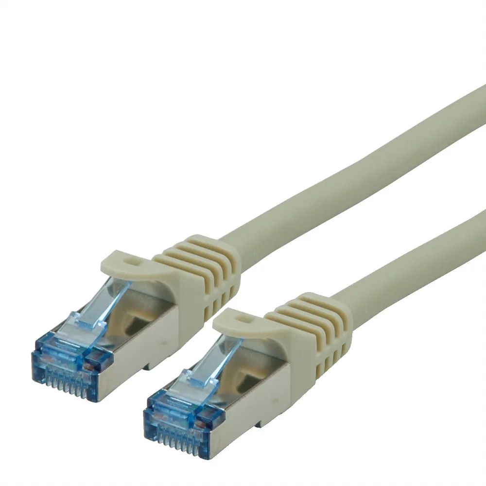 ROLINE Patchkabel Cat.6A S/FTP (PiMF), Component Level, LSOH, grau, 10 m