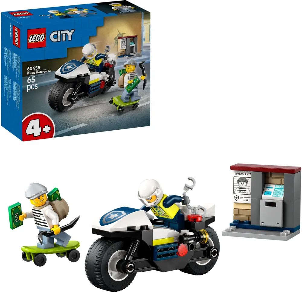LEGO 60455 City Verfolgungsjagd mit dem Polizeimotorrad