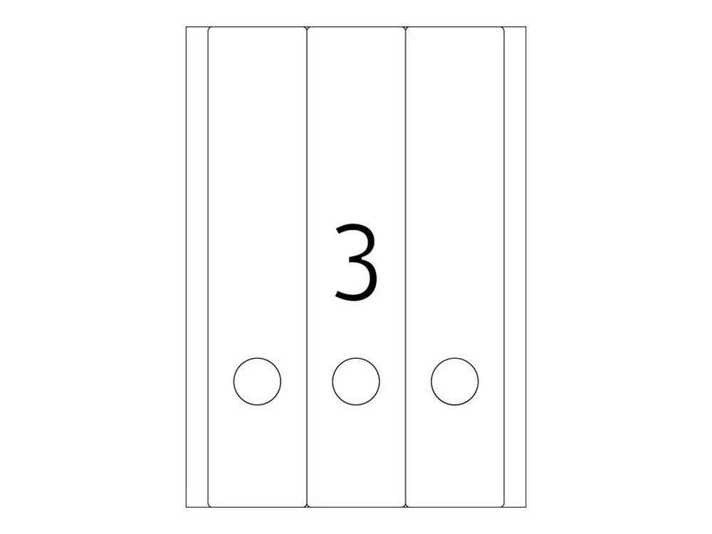 HERMA Special - Papier - matt - selbstklebend, entfernbarer Klebstoff - weiß - 61 x 297 mm 75 Etikett(en) (25 Bogen x 3)