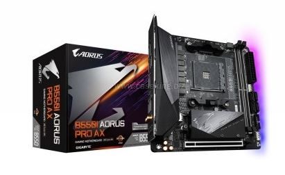 Gigabyte B550I AORUS PRO AX - 1.0 - Motherboard - Mini-ITX - Socket AM4 - AMD B550 Chipsatz - USB-C Gen2, USB 3.2 Gen 1, USB 3.2 Gen 2 - 2.5 Gigabit LAN, Bluetooth, Wi-Fi - Onboard-Grafik (CPU erforderlich)