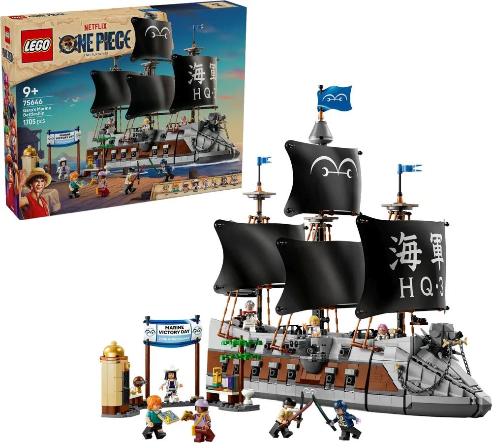 LEGO 75646 One Piece Garps Marineschlachtschiff