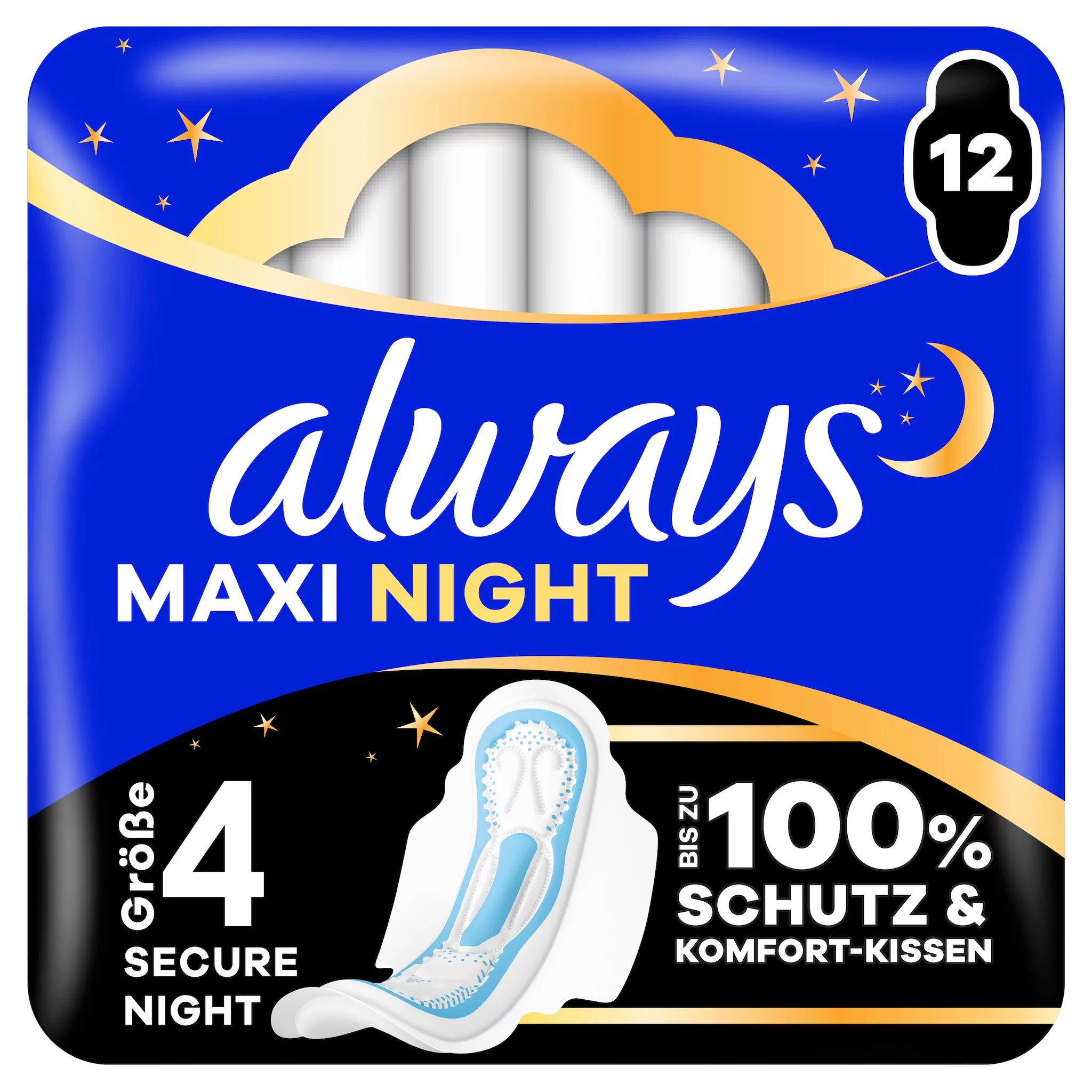 always Maxi Binde Night mit Flügeln 