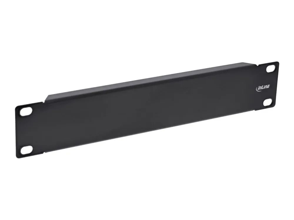 InLine 10" Blindplatte - 1HE - RAL 9005 schwarz