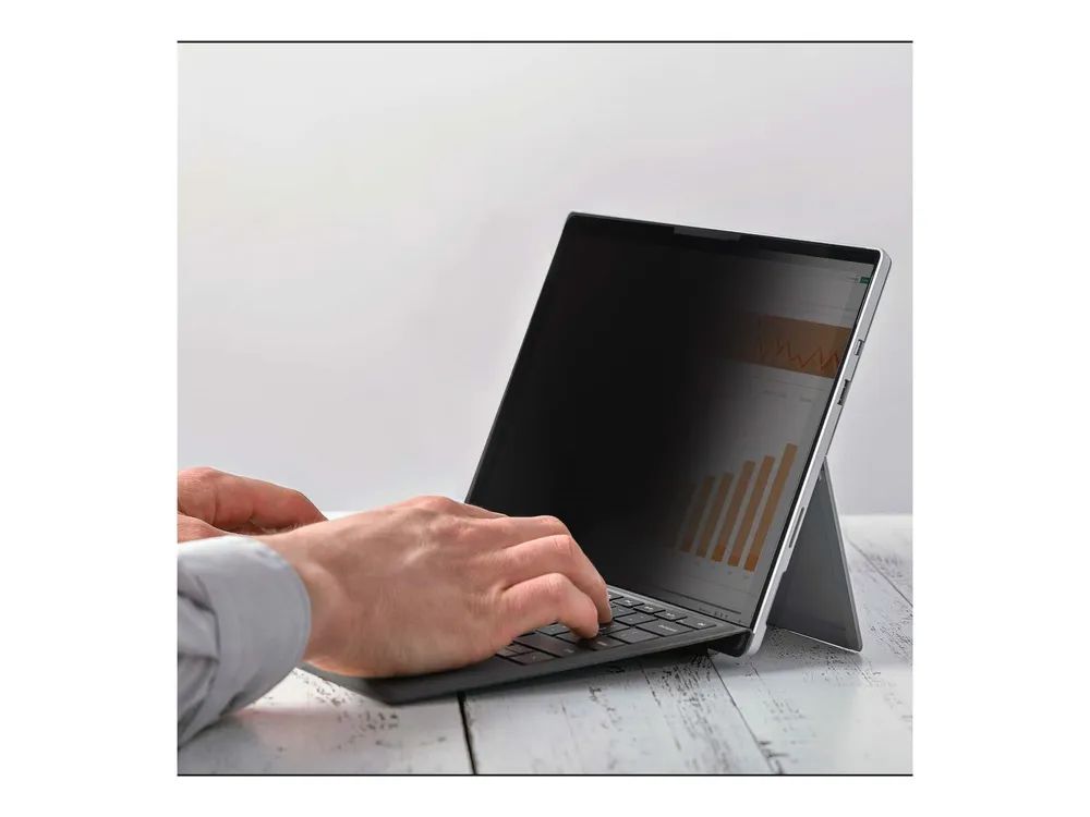 StarTech.com 4-Way 12.4in Surface Laptop Go 1/2/3 Privacy Screen Filter, Portrait/Landscape, Touch-Enabled, +/- 30 Deg. View, Blue Light Reduction, Matte Finish - Blickschutzfilter für Notebook (horizontal)