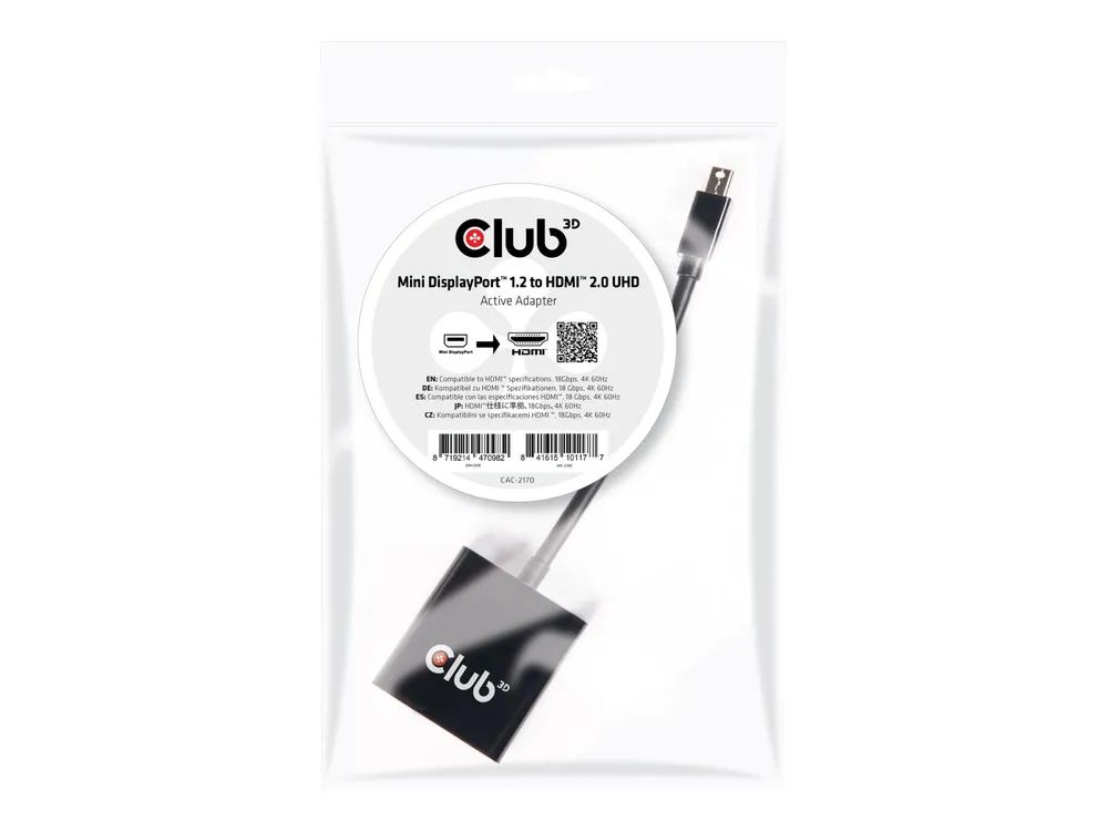Club 3D Video- / Audio-Adapter - Mini DisplayPort (M)