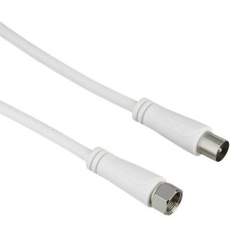 Hama SAT-Anschlusskabel, F-Stecker - Koax-Stecker, 1,5 m, 90 dB