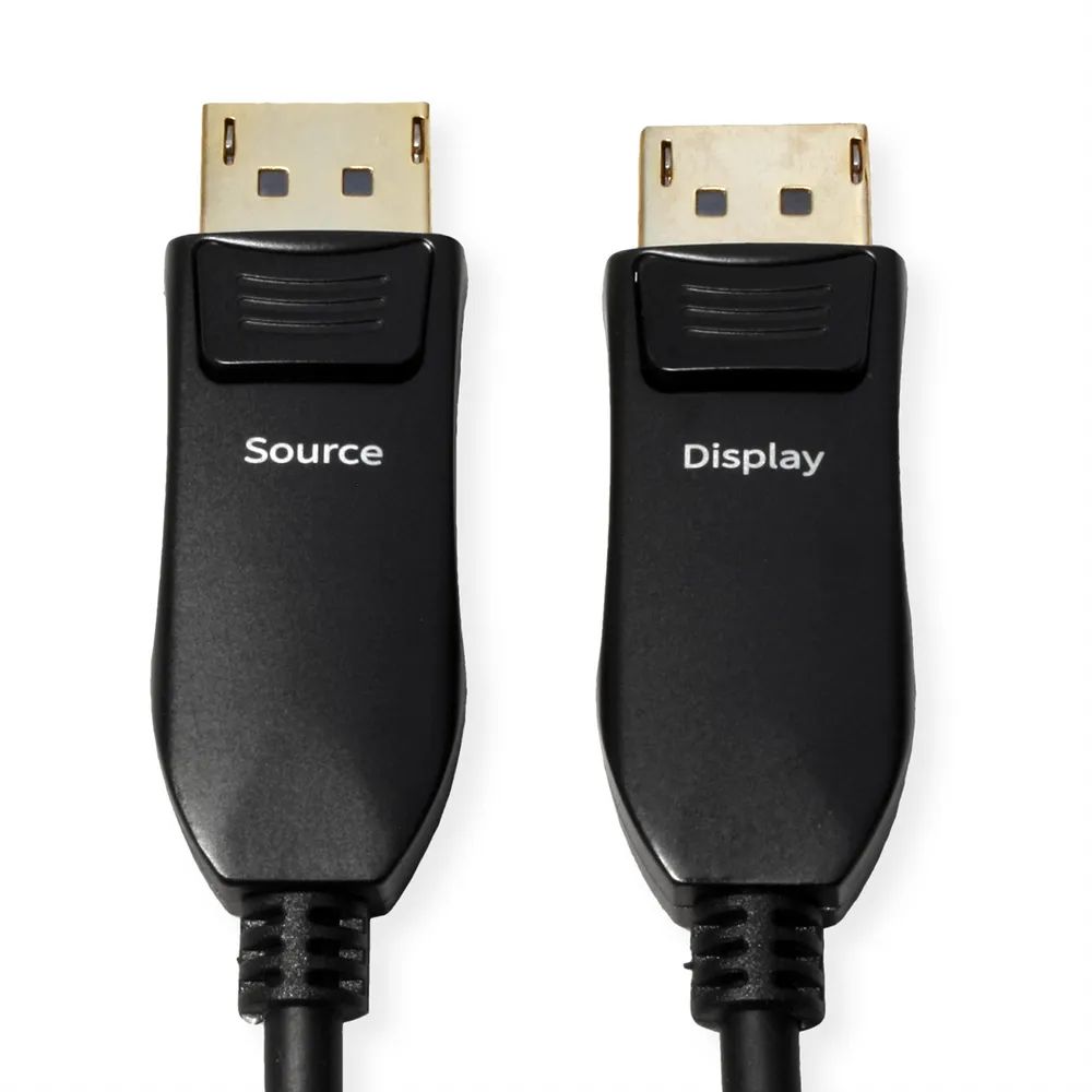 ROLINE DisplayPort v2.1 Kabel (AOC), 10K@60Hz, 54Gbit/s, UHBR13.5, ST/ST, 20 m