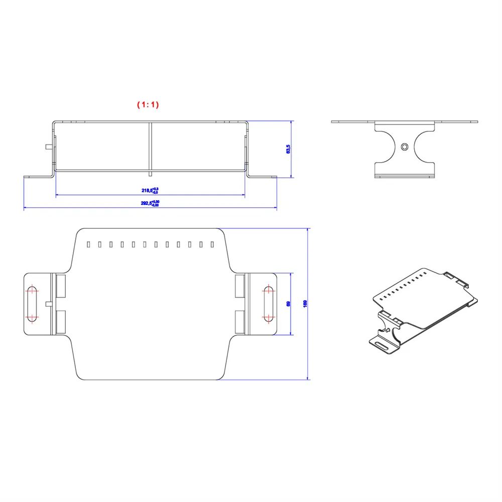 BACHMANN Consolidation Point Halterung 3-fach, verpackt im Polybeutel