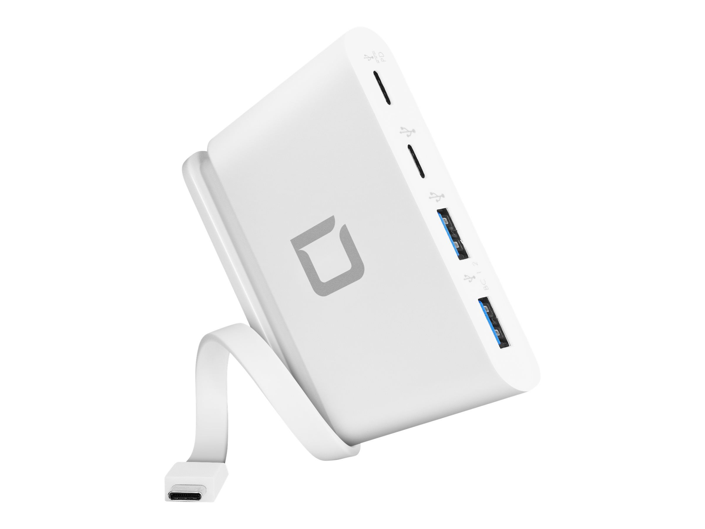 Dicota USB-C Portable Hub 4-in-1 - Hub - 2 x USB-C + 2 x SuperSpeed USB