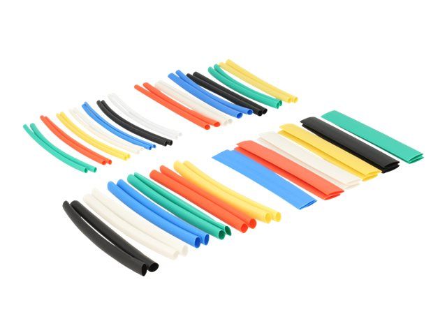 Delock Wärmeschrumpfschlauch-Kit - Schwarz, weiß, Blau, Gelb, Rot, grün