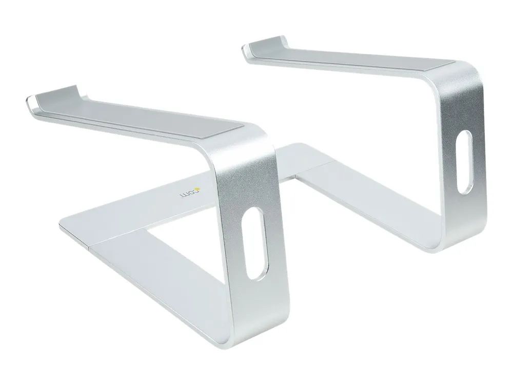 StarTech.com Schreibtisch Laptophalter, Laptophalterung/Laptop ablage/erhöhung bis 5kg Tragkraft, Notebook Ablage/Laptop Riser für Macbook Air/Pro, Dell XPS, Lenovo, Aluminium (LAPTOP-STAND-SILVER)