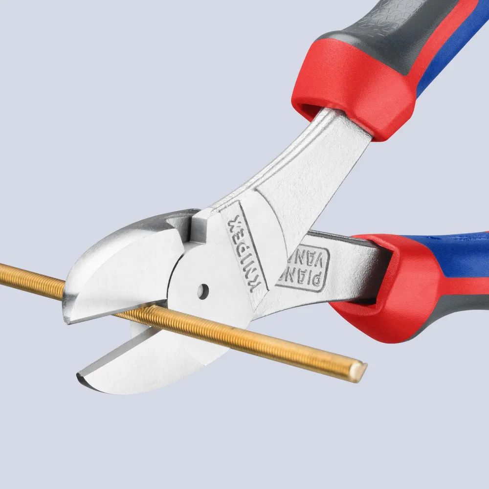 KNIPEX Kraft-Seitenschneider mit Comfort-Griffen verchromt 180 mm