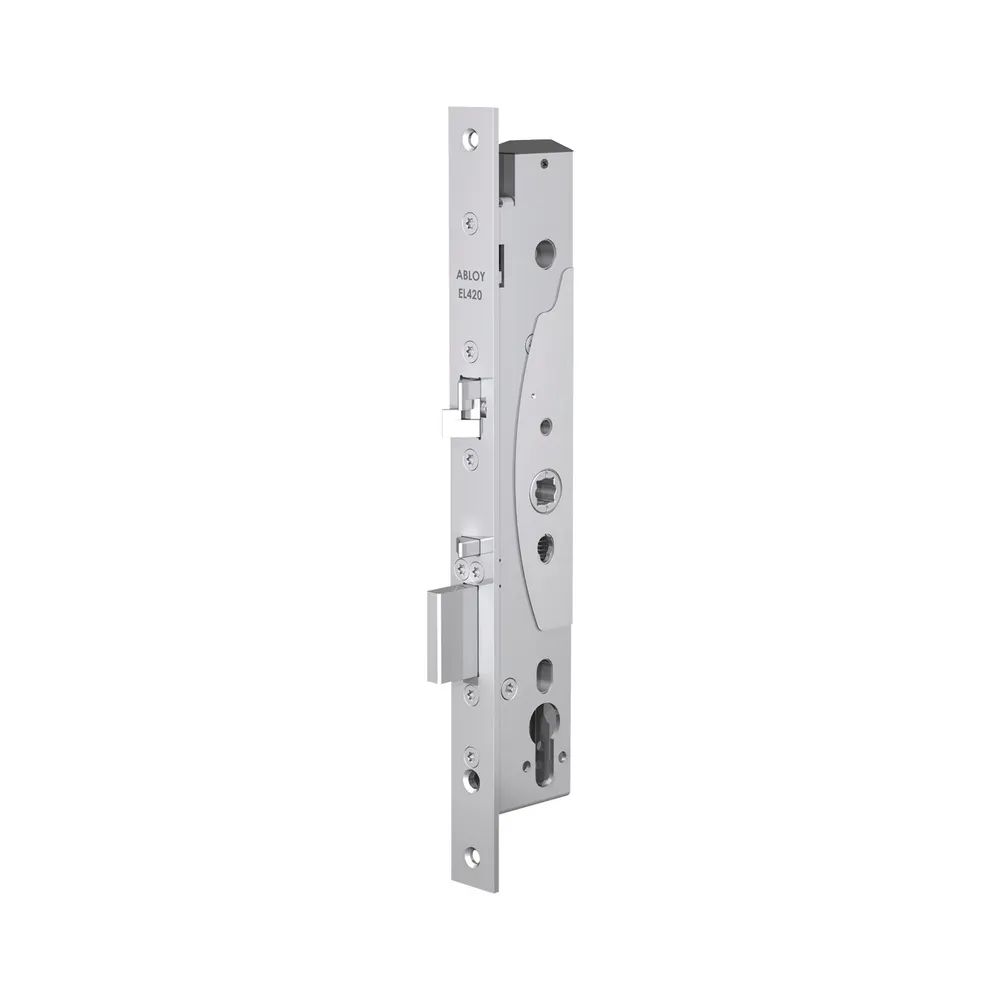 Assa Abloy Elektro-Sicherheitsschloss EL 420, DM 40, Stulp 24x300 mm, Edelstahl-Effekt