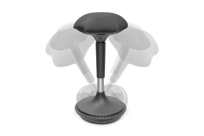 DIGITUS Ergonomischer Hocker / Stehhilfe, höhenverstellbar mit Gasdruckfeder