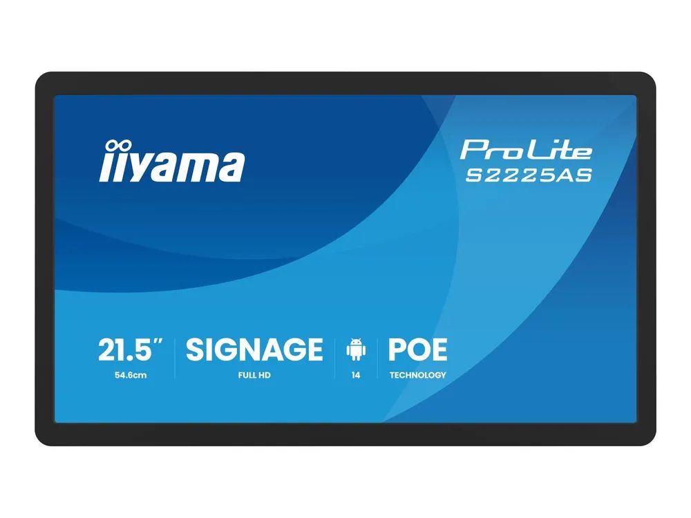 Iiyama 54.6m 21.5" S2225AS-B1P 16 9 M-Touch USB-C IPS