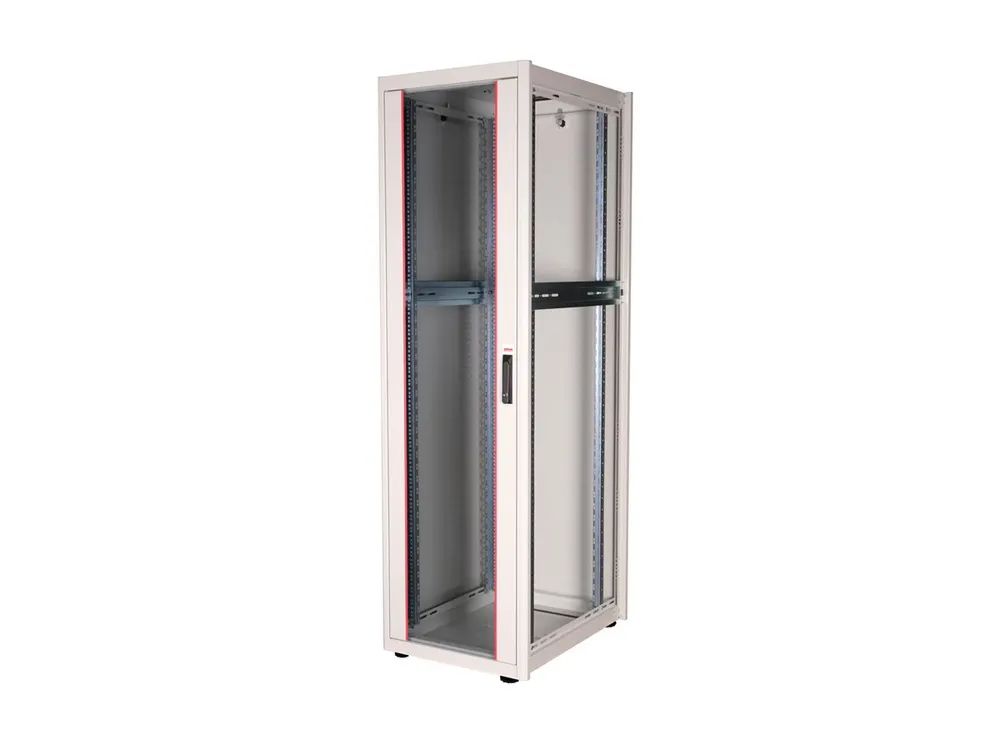 ROLINE Basic - Schrank Netzwerkschrank - Glas Tür, 600x800 BxT - RAL 7035, Hellgrau - 42HE - 48.3 cm (19")