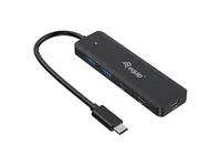 Equip USB-C 4-Port USB 3.2 Gen 1 Hub - USB-C x 2 - USB-A x 2 - USB 3.2 Gen 1 (3.1 Gen 1) Type-C - USB 3.2 Gen 1 (3.1 Gen 1) Type-A - USB 3.2 Gen 1 (3.1 Gen 1) Type-C - 5000 Mbit/s - Schwarz - China - USB