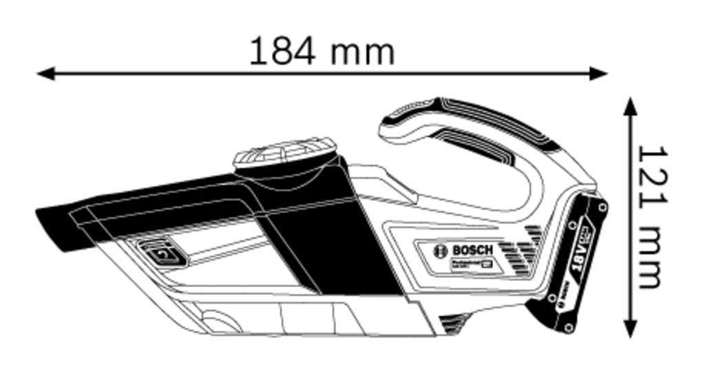 Bosch Prof. GAS 18V-1 Sauger(C) solo CLC B-Ware