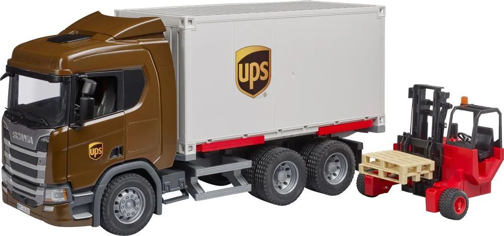 Bruder SCANIA Super 560R UPS Logistics Truck - LKW - 3 Jahr(e) - Acrylnitril-Butadien-Styrol (ABS) - Mehrfarbig