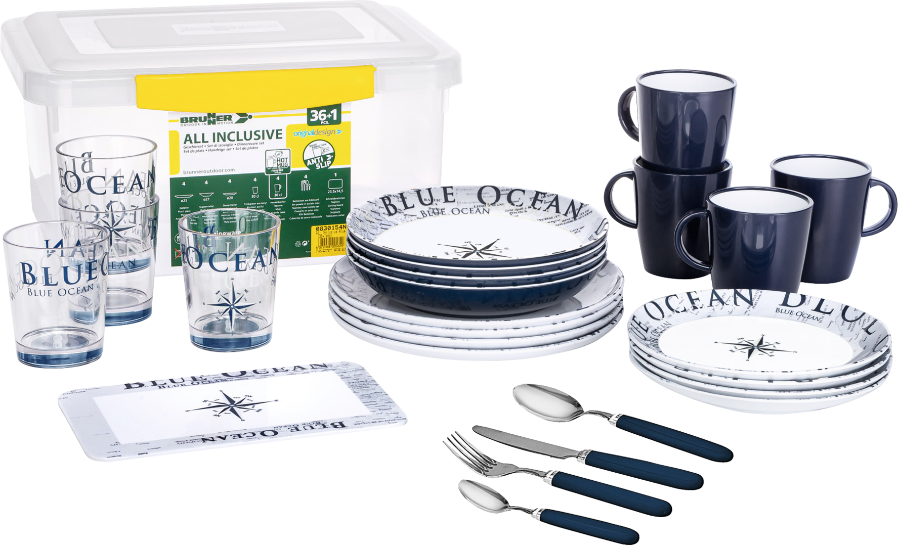 Brunner Geschirr BLUE OCEAN (Box)