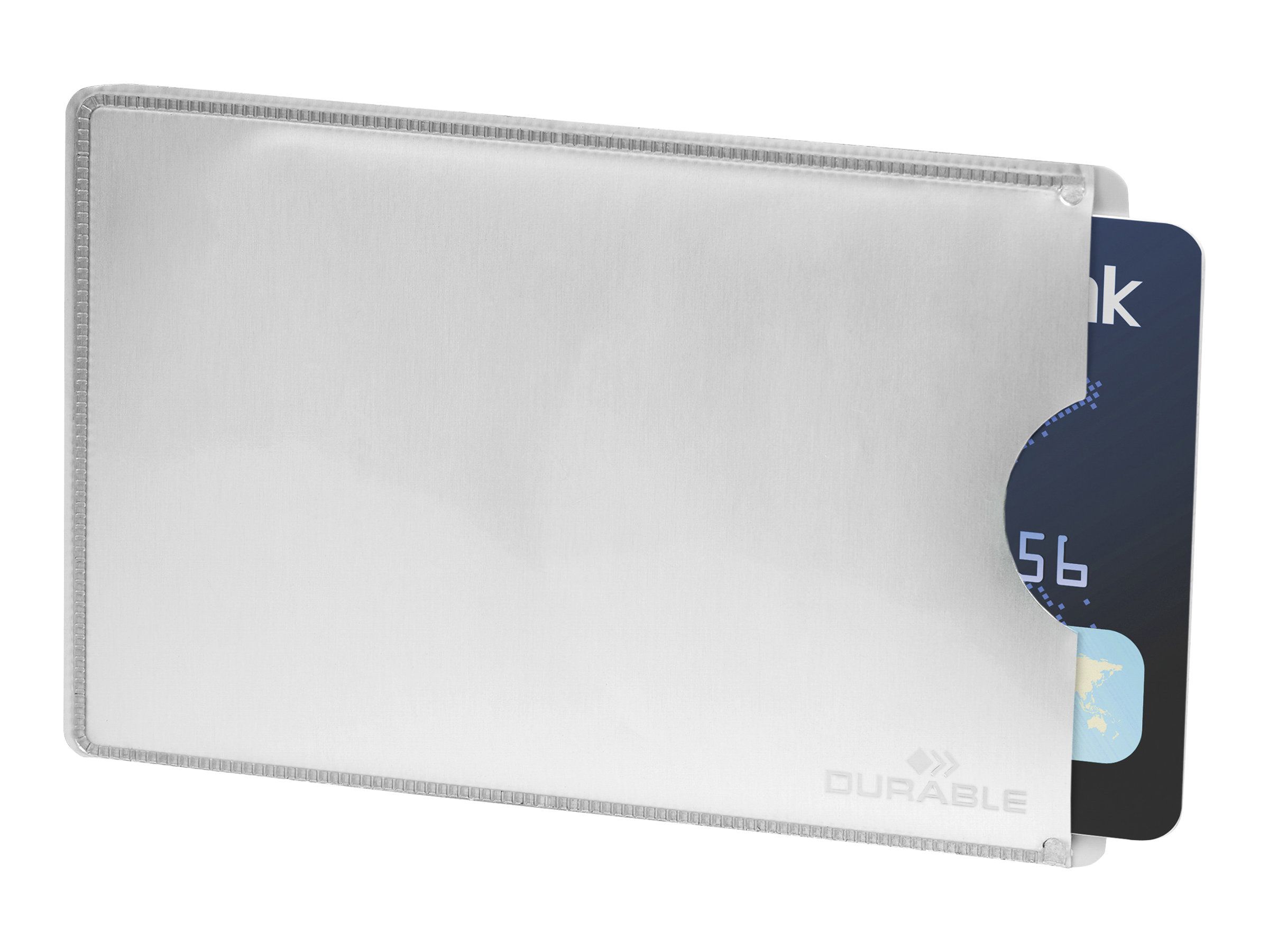 Durable Visitenkartenkasten - Silber (Packung