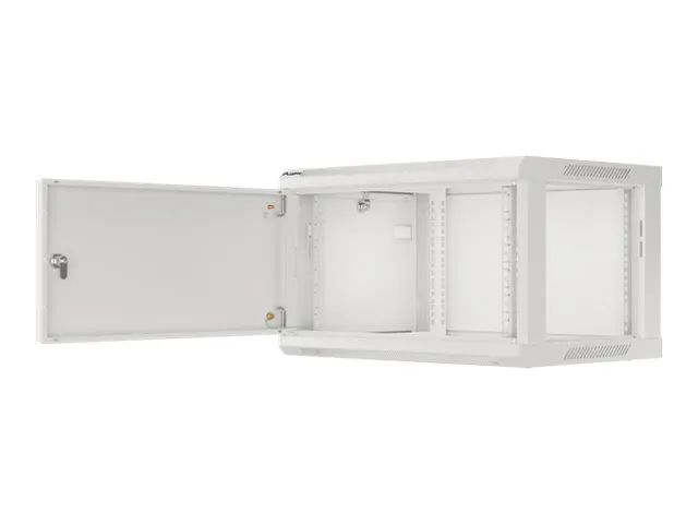 Lanberg WF01-6406-00S - Schrank Netzwerkschrank - geeignet für Wandmontage - Grau, RAL 7035 - 6U - 48.3 cm (19")